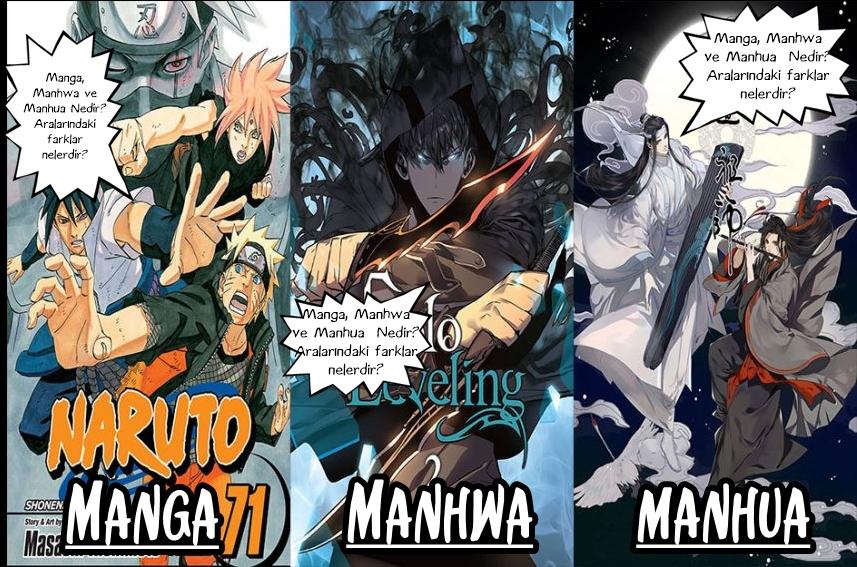 Manga, Manhwa  ve Manhua  Nedir?  Aralarındaki farklar  nelerdir?